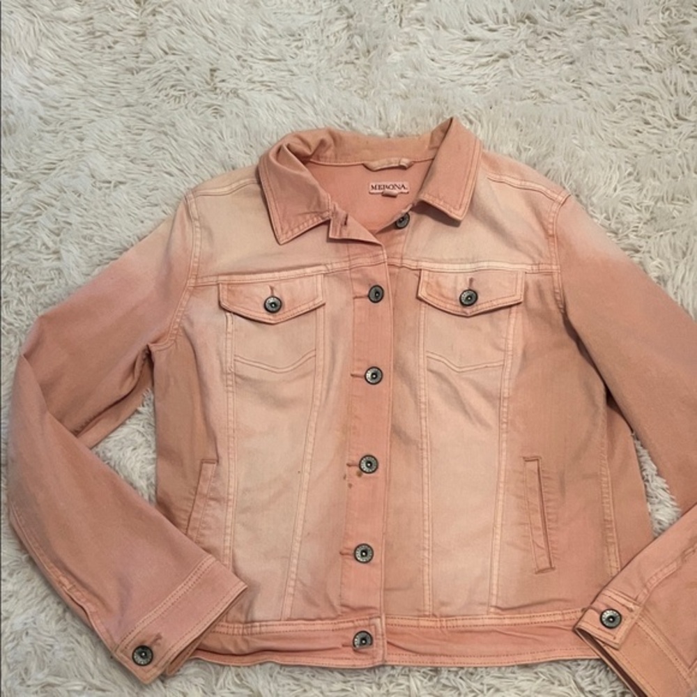 Merona Light Pink Washed Denim Classic Jean Jacket::NWOT::